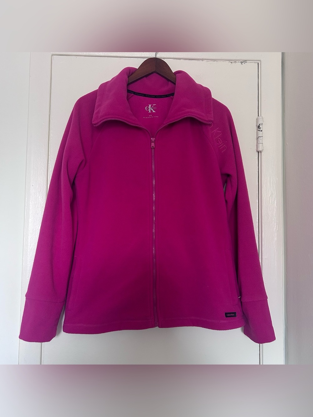 Calvin Klein Pink Fleece Full Zip Jacket